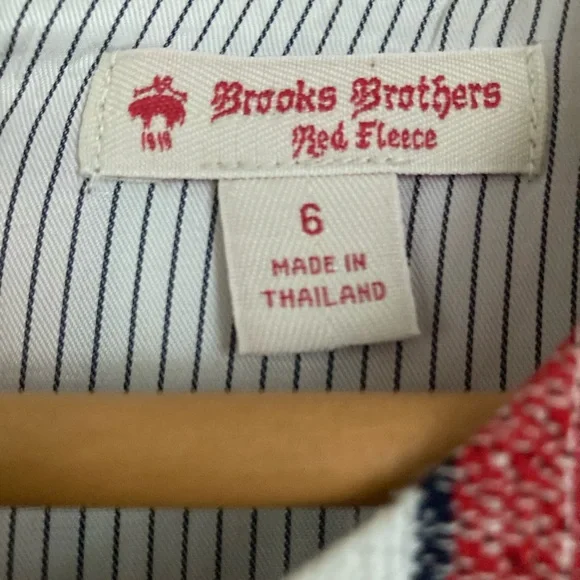 Brooks Brothers Red and White Striped Mini Dress - Picture 2 of 3